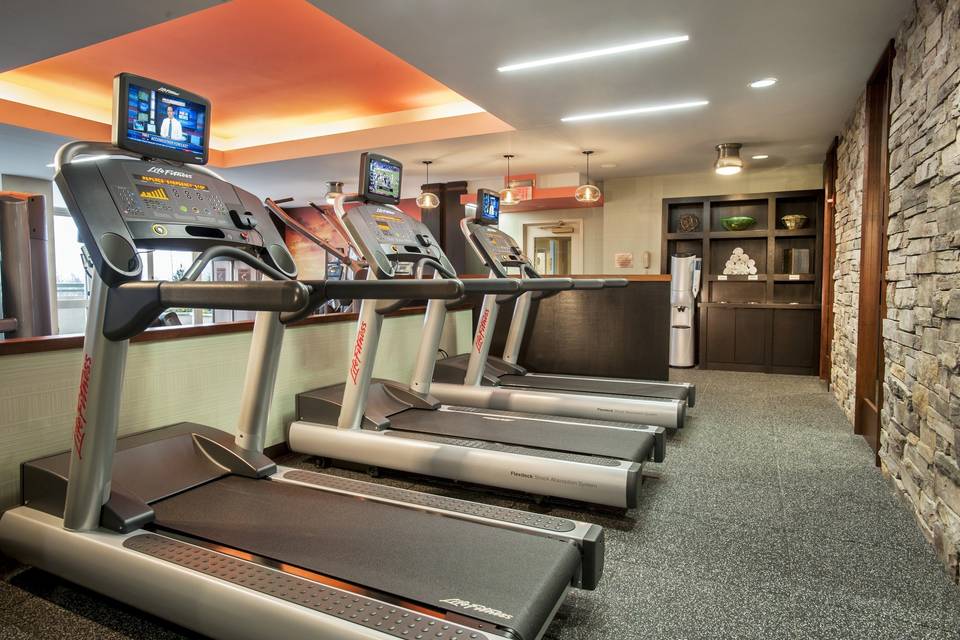 Stay in Shape at our 24 Hour Fitness Center.