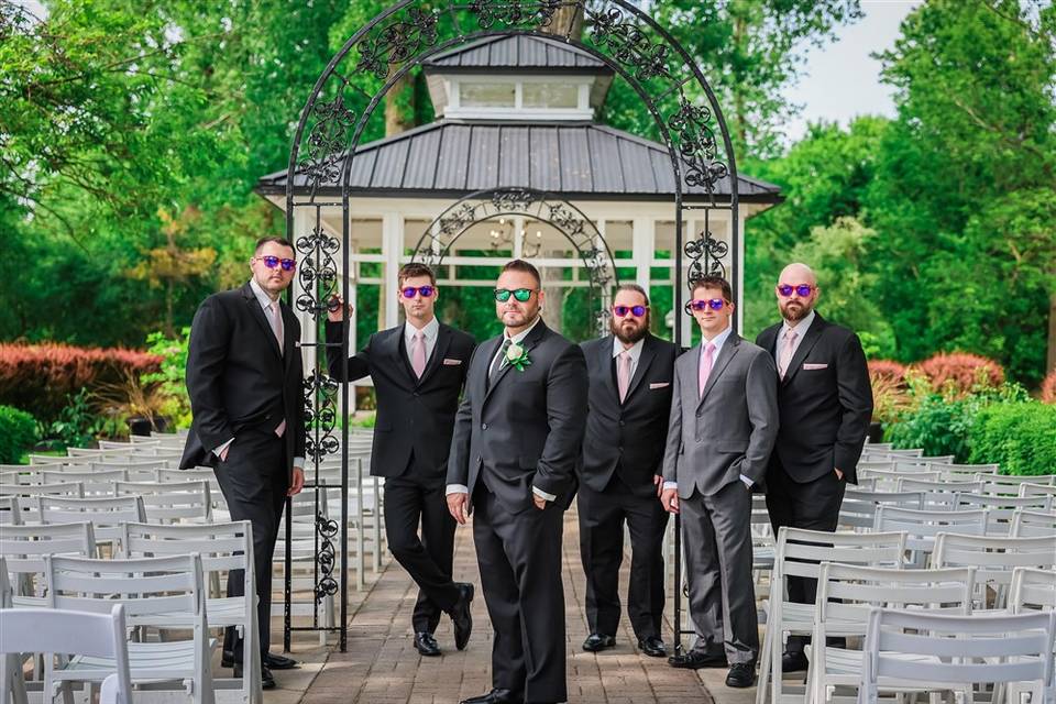 Groom and guys