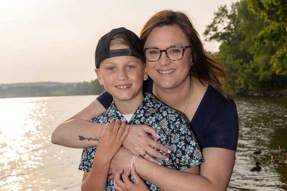 Mom and me