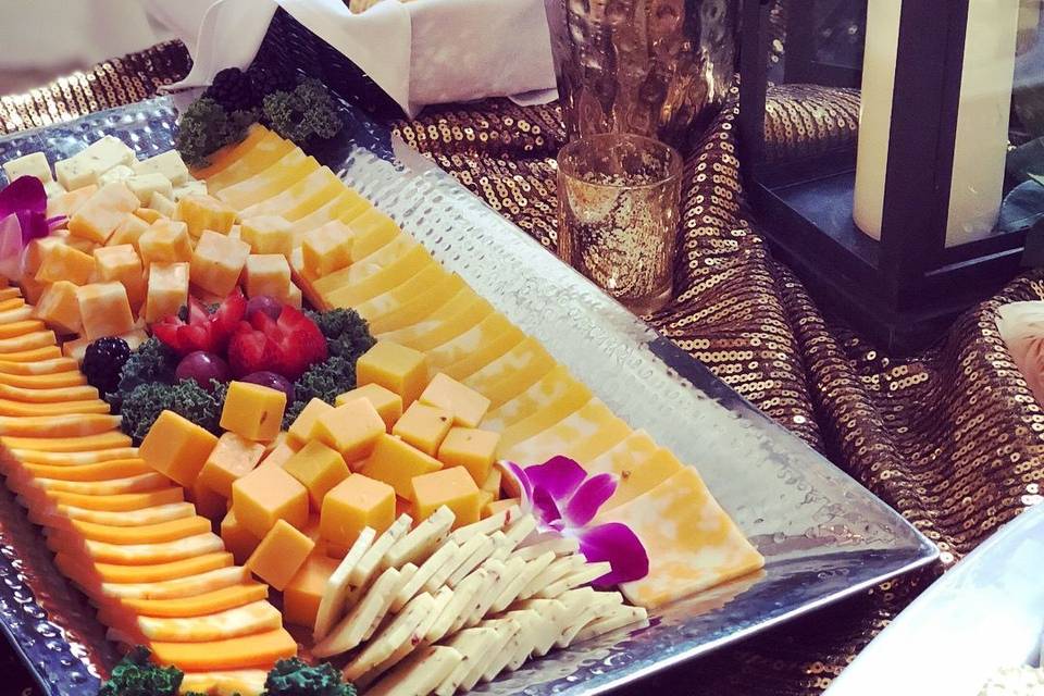 Fruits and cheese