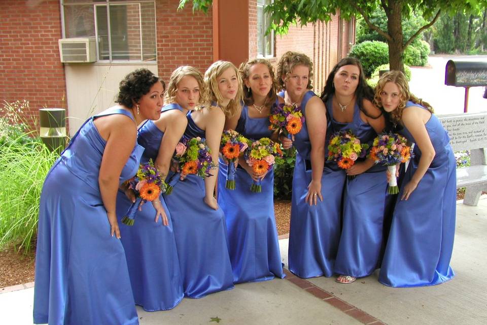 Bridesmaid bouquets