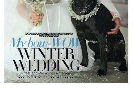 This wedding was featured in UK Brides Magazine with an honorable mention of Bobby J and Stuff Like That Band. The wedding reception was in Jackson Hole, WY.