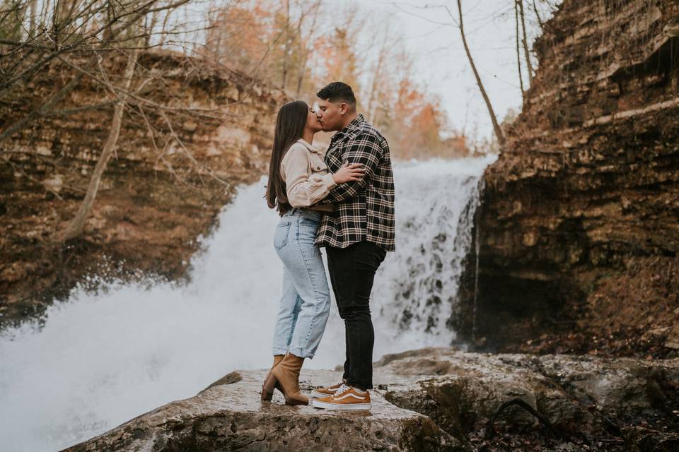 Engagement Session Waterfall