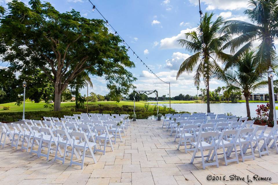 Patio ceremony