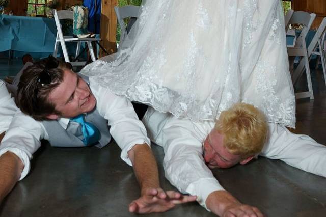 Bride Catches a Wave