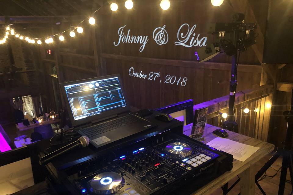 DJ setup