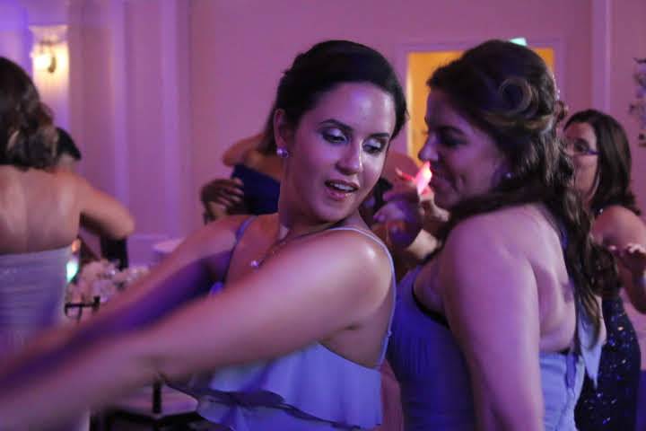 Bridesmaid dancing