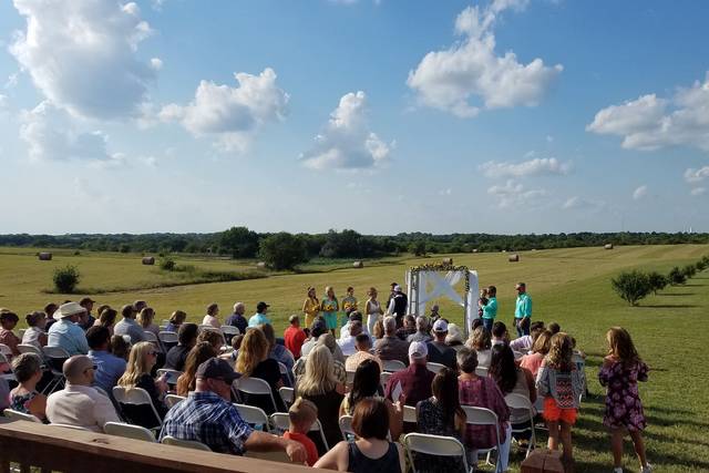 Outdoor wedding ceremony