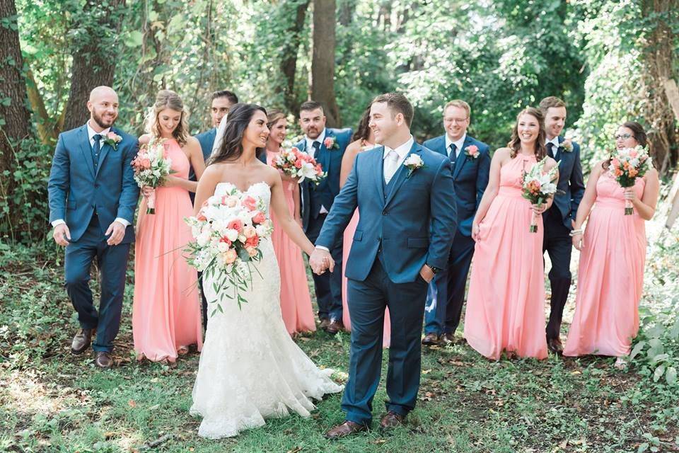 A Bride + Her Flower Girl