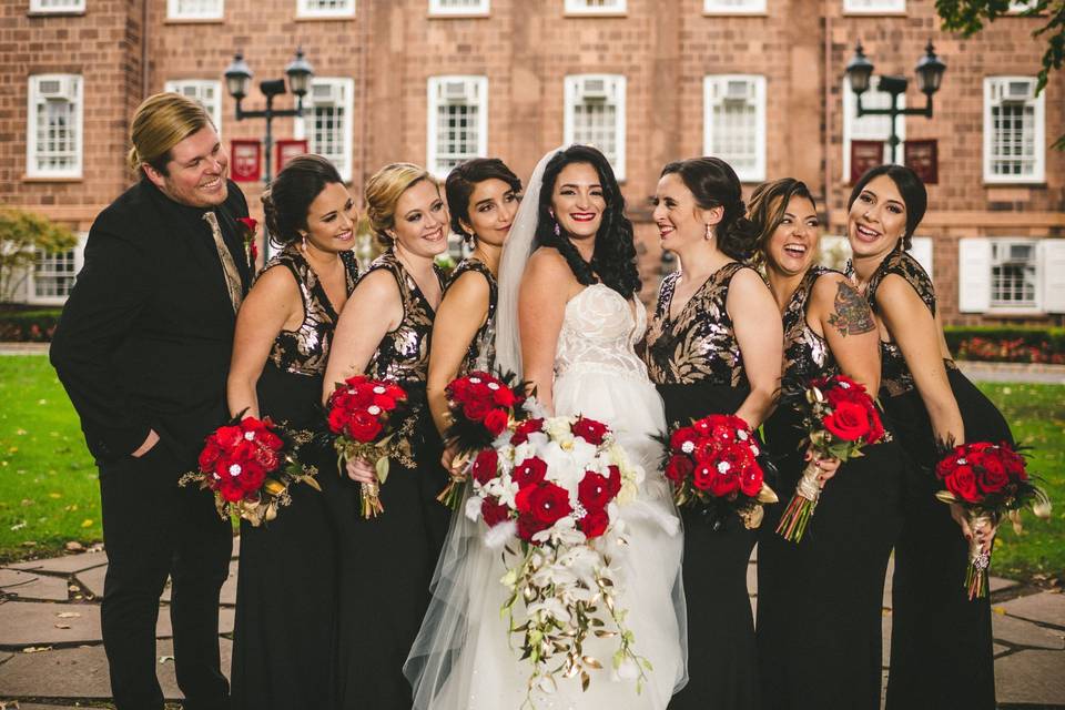 A Bride + Her Flower Girl