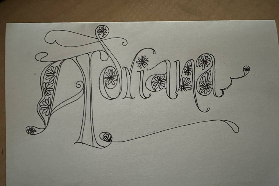 Adriana name card