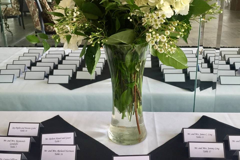 Seating chart table
