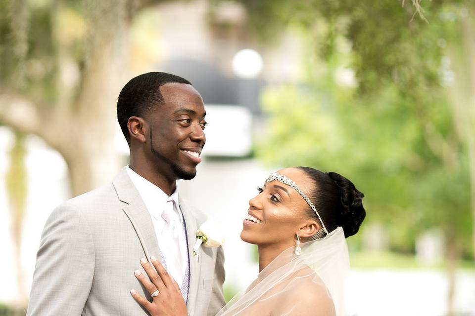 Bride and groom at The Mezz