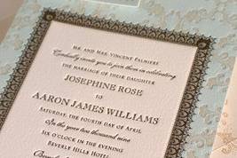 One of Exquisite Events' favorite lettepress invitations