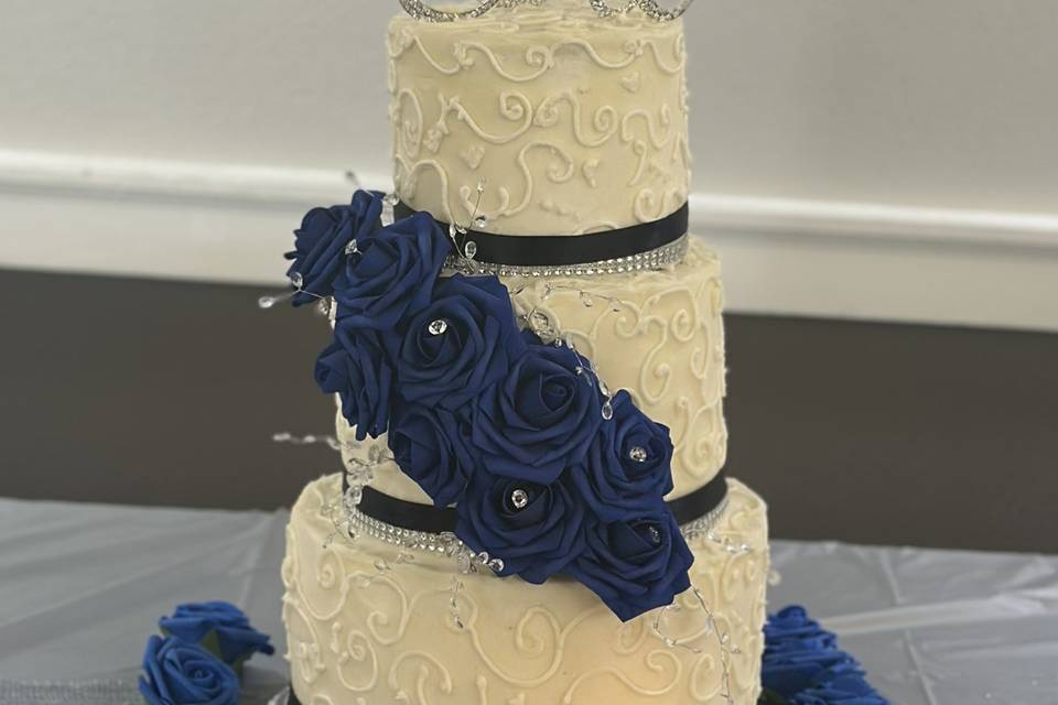 3 tier Scroll Cake