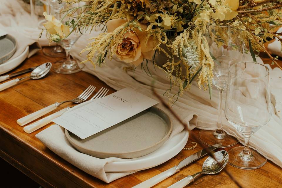 Fall color Table setting