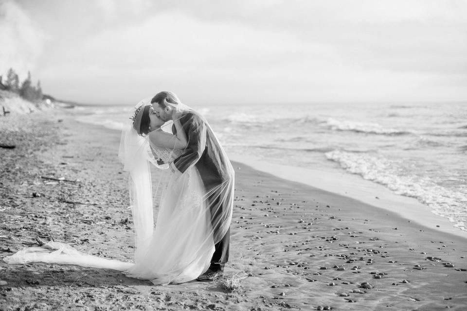 Traverse City Beach Wedding