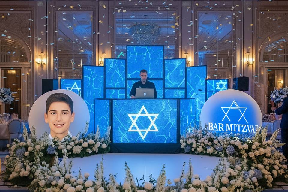Grand LED Bar Mitzvah display