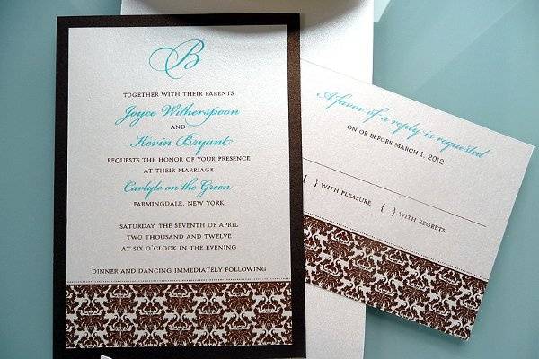 Floral Whimsy Wedding Invitations ~ Available at http://www.etsy.com/shop/PrettyStationeryShop