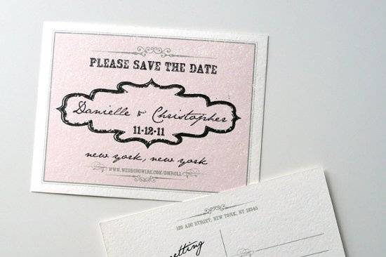 Brooklyn Bridge Save the Date Cards ~ Available at http://www.etsy.com/shop/PrettyStationeryShop