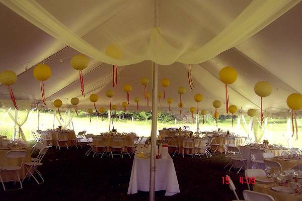 Private Residence Outdoor Wedding Reception