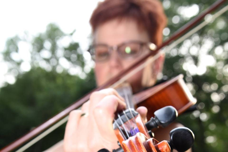 Marcia playing recessional