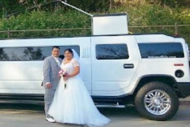 Court house wedding limo