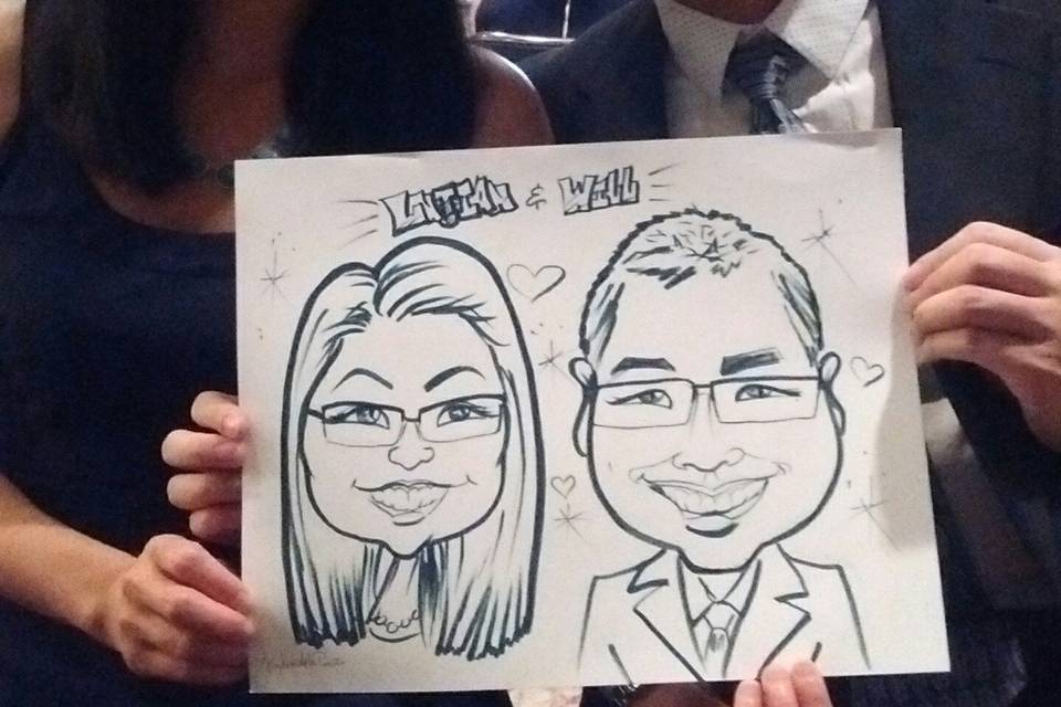 Enjoying the wedding