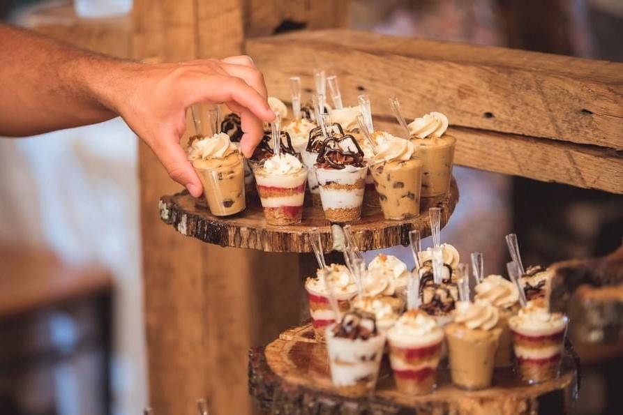 Parfait dessert display