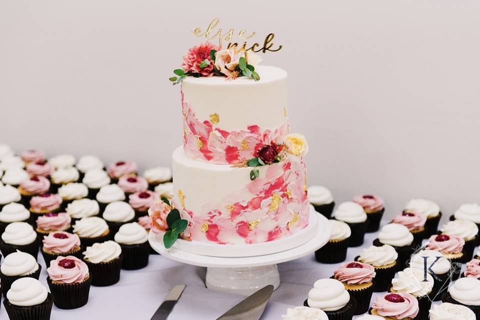 Colorful dessert display