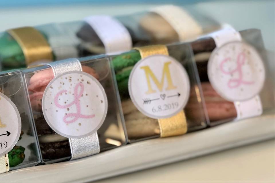 Macaron wedding favors