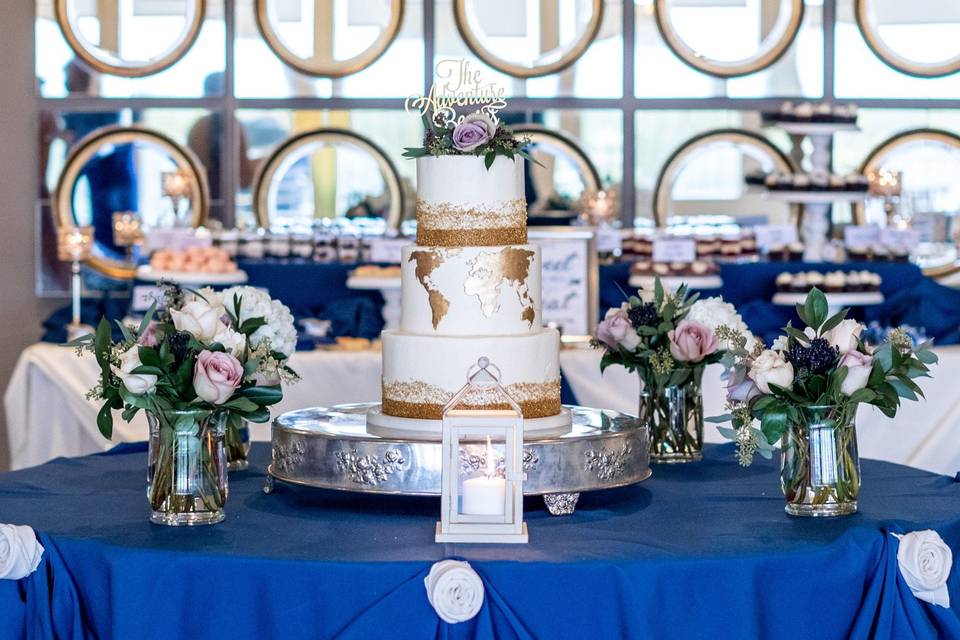 Elegant dessert display