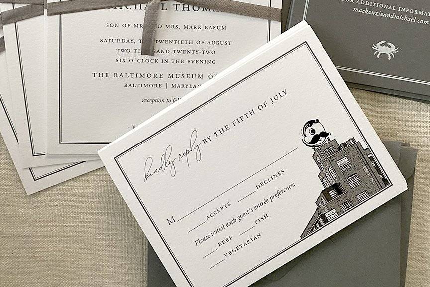 Baltimore Wedding Invitations