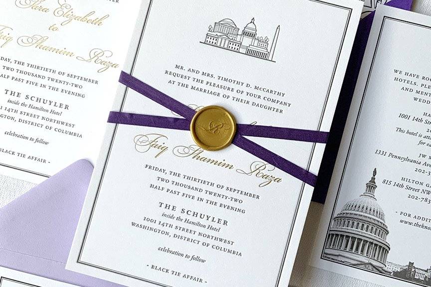 DC Wedding Invitations