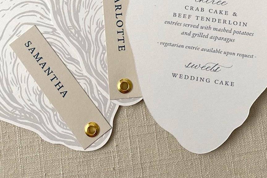 Oyster Wedding Menu