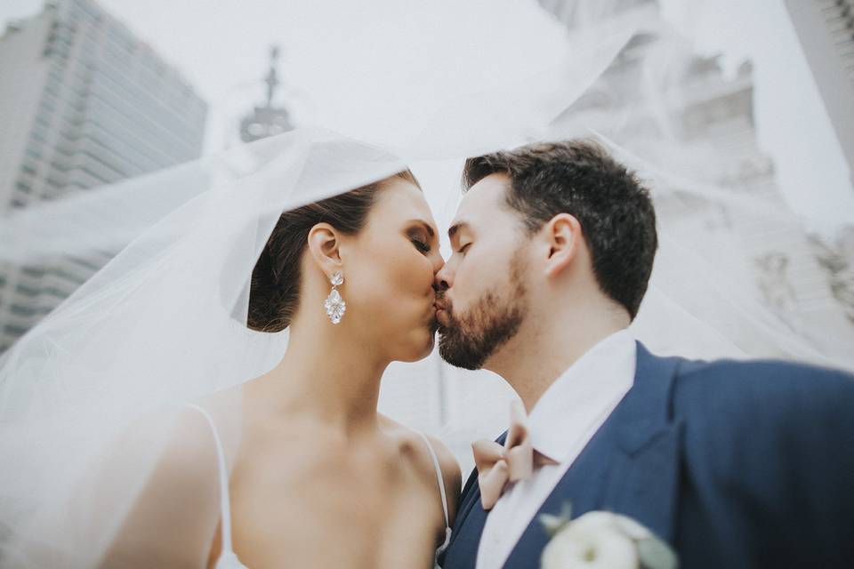 First Kiss Wedding Photos  Eivan's Photography & Video