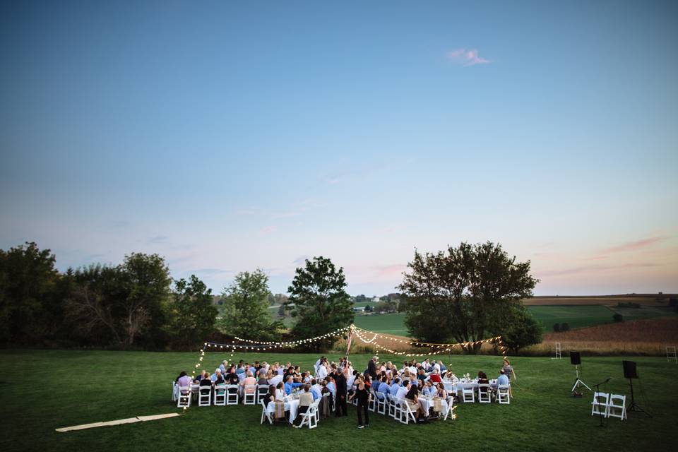 An Alfresco Dinner Wedding