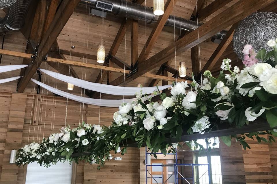 Hanging flower decor
