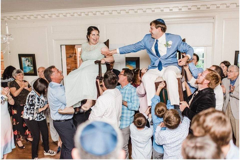 Lifting the newlyweds