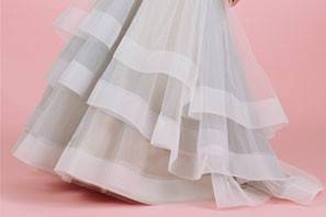 Layered wedding dress