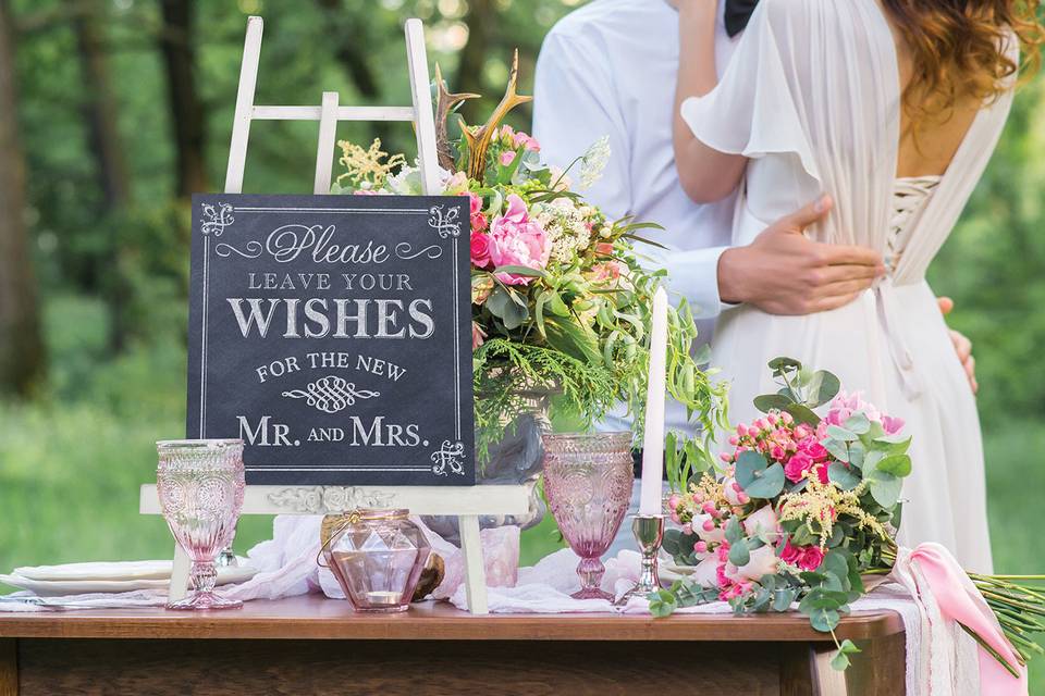 Wishes Wedding Sign