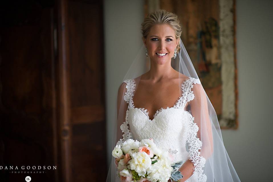 Bride in classic white