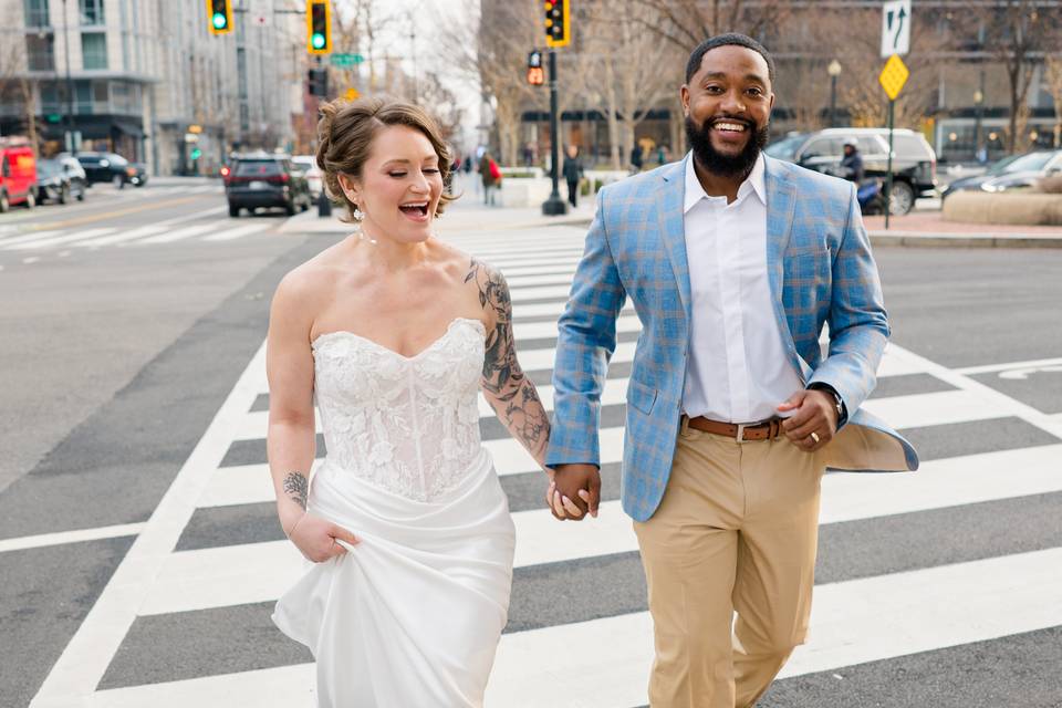 Couple movement shot