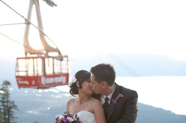 Wedding and Reception location at the top of Heavenly's Aerial Tram.