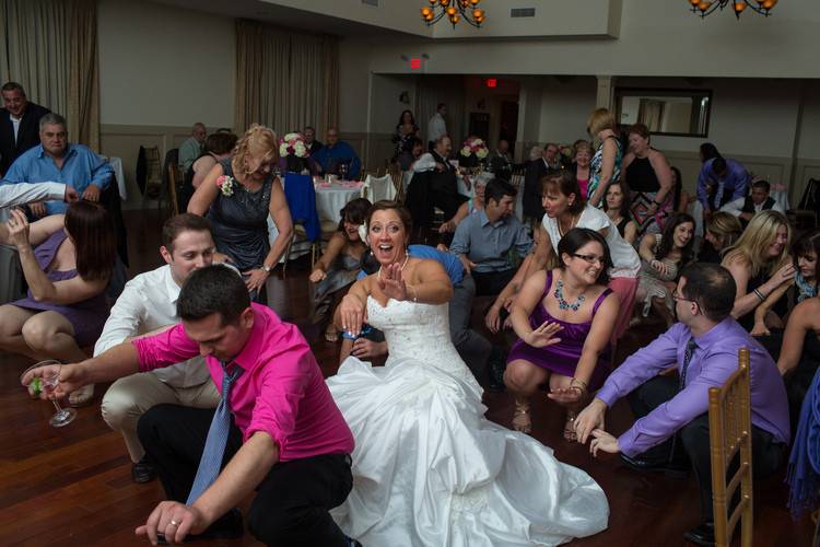 Wedding crowd