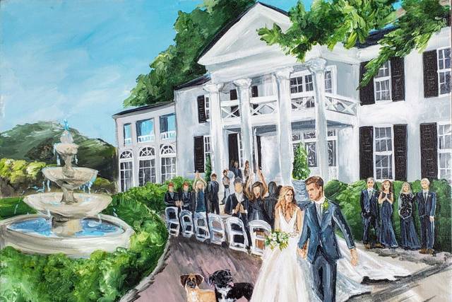 Charlottesville live painting