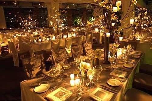Romantic reception set-up