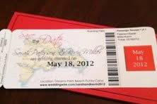 Dominican Republic Boarding Pass Invitation or Save the Date