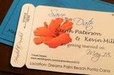 Hibiscus Boarding Pass Invitation or Save the Date