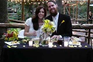 Mandi and Chris at the Sweetheart table.